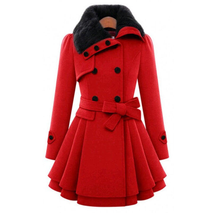 Double-Breasted Belted Winter Coat - Kristie