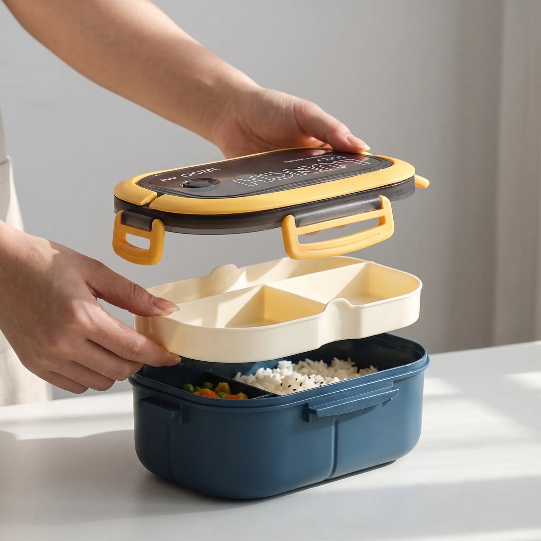 Draagbare Bento Lunchbox Met Twee Lagen - Bentify