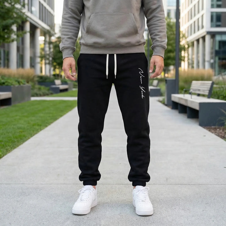 Drawstring Waist Jogger Trousers - Keith