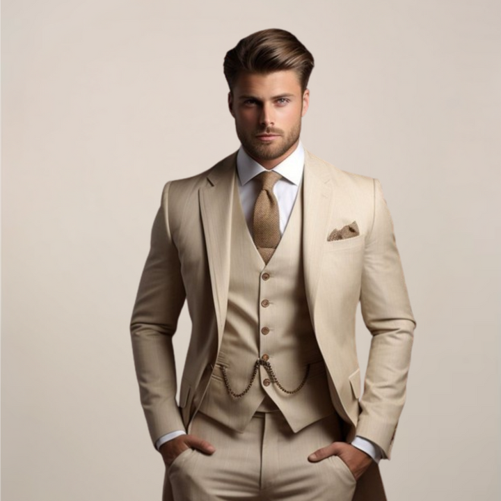 Dreiteiliger Slim Fit Anzug - Yannick