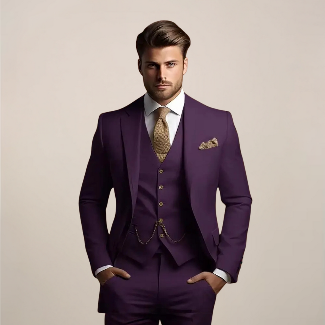 Dreiteiliger Slim Fit Anzug - Yannick