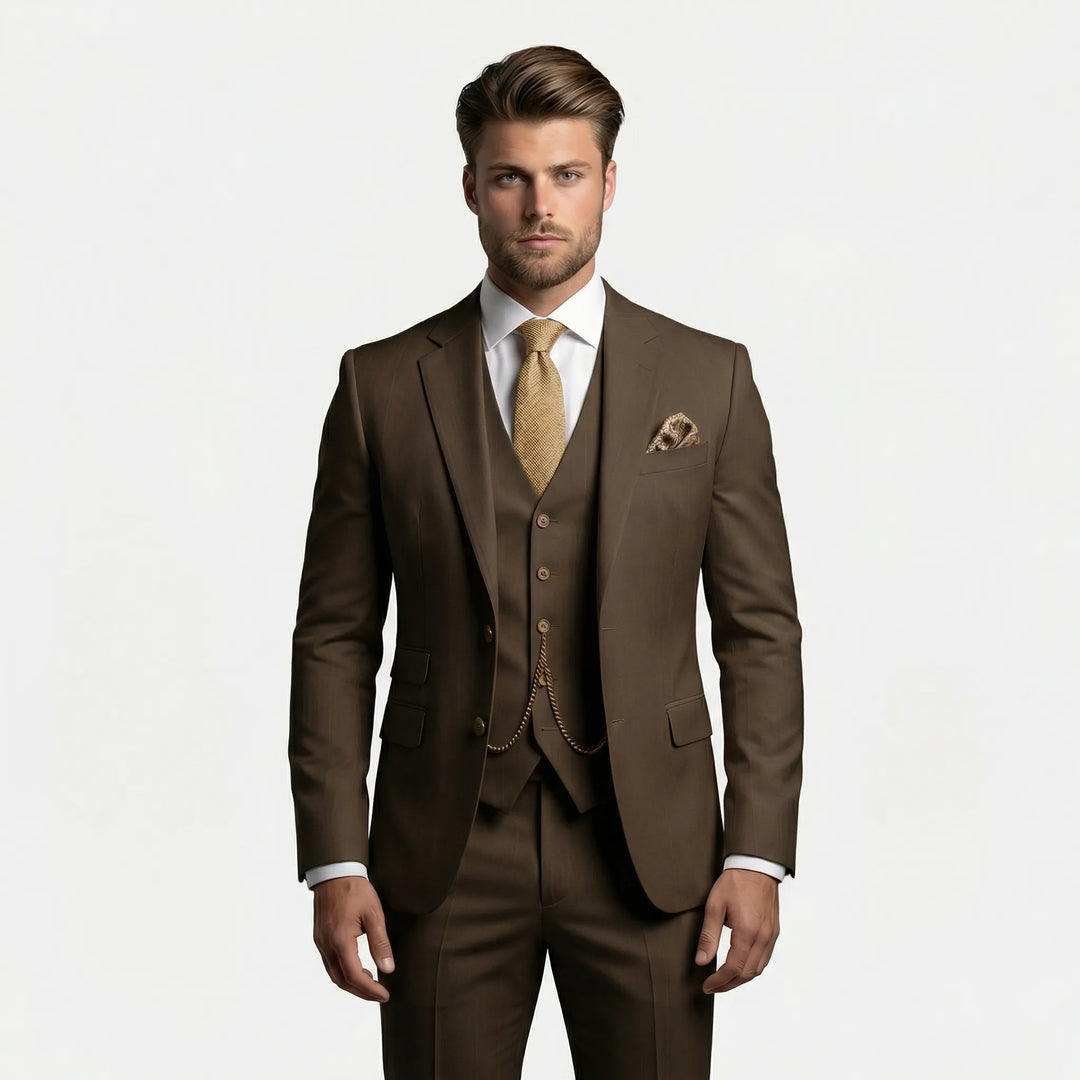 Dreiteiliger Slim Fit Anzug - Yannick