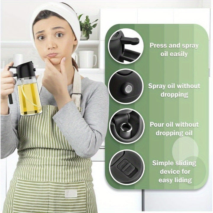 Dual-Function Kitchen Oil Spray Bottle - MistPour