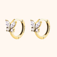 Crystal Butterfly Earrings - Auryn
