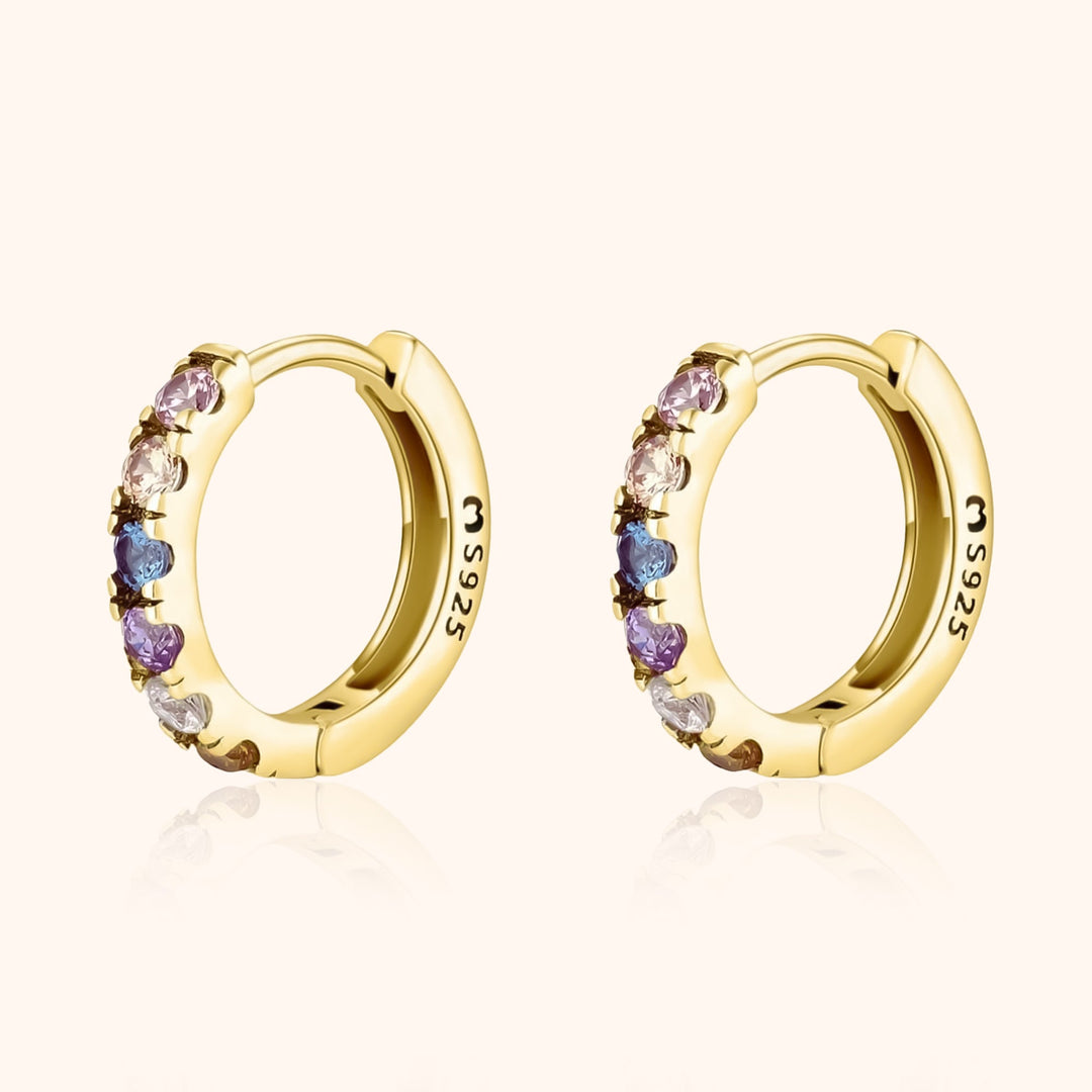 Colorful Zirconia Earrings - Aureline