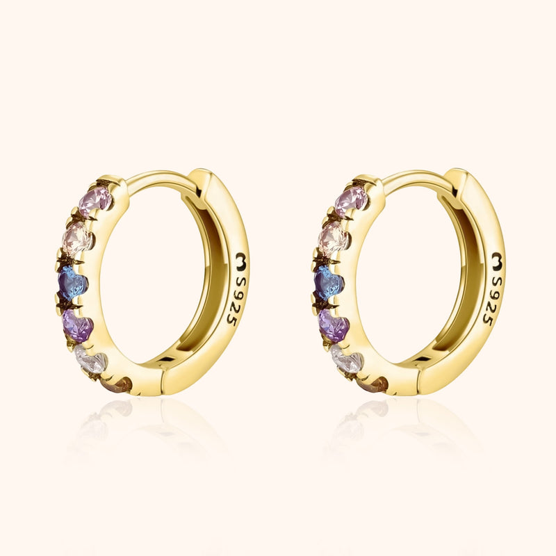 Colorful Zirconia Earrings - Aureline