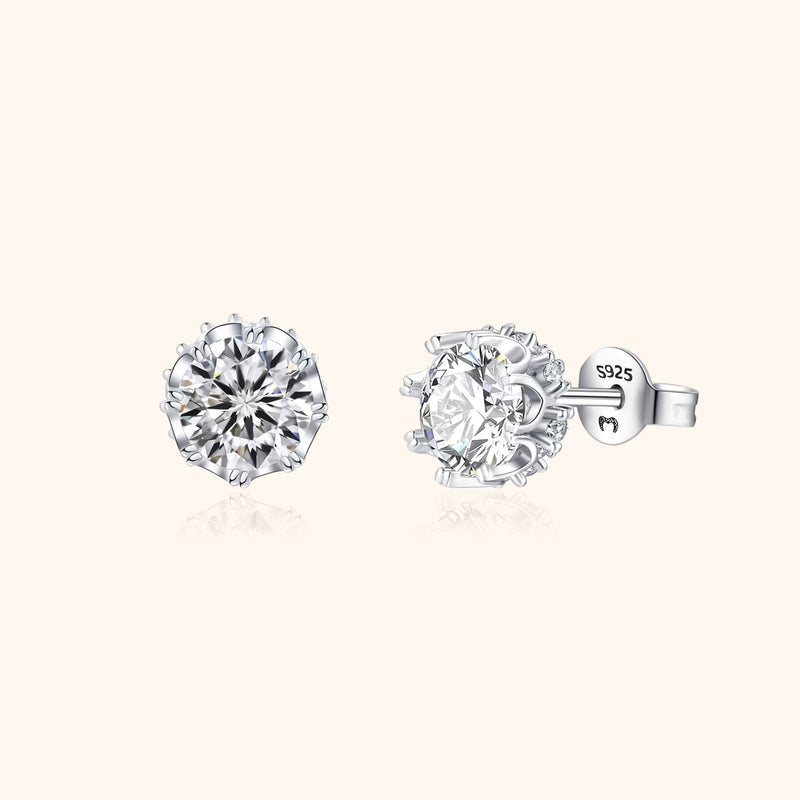 Stylish Crown Earrings - Elina