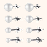 Stylish Pearl Stud Earrings - Celina