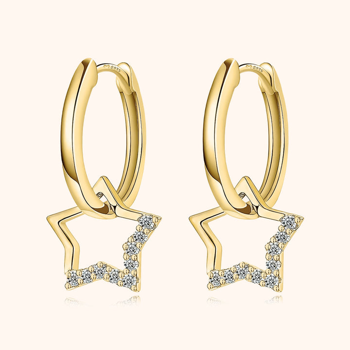 Earrings with Star Charms - Noëmi