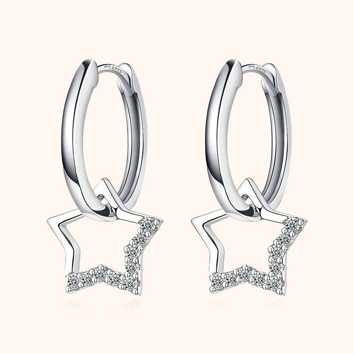 Earrings with Star Charms - Noëmi