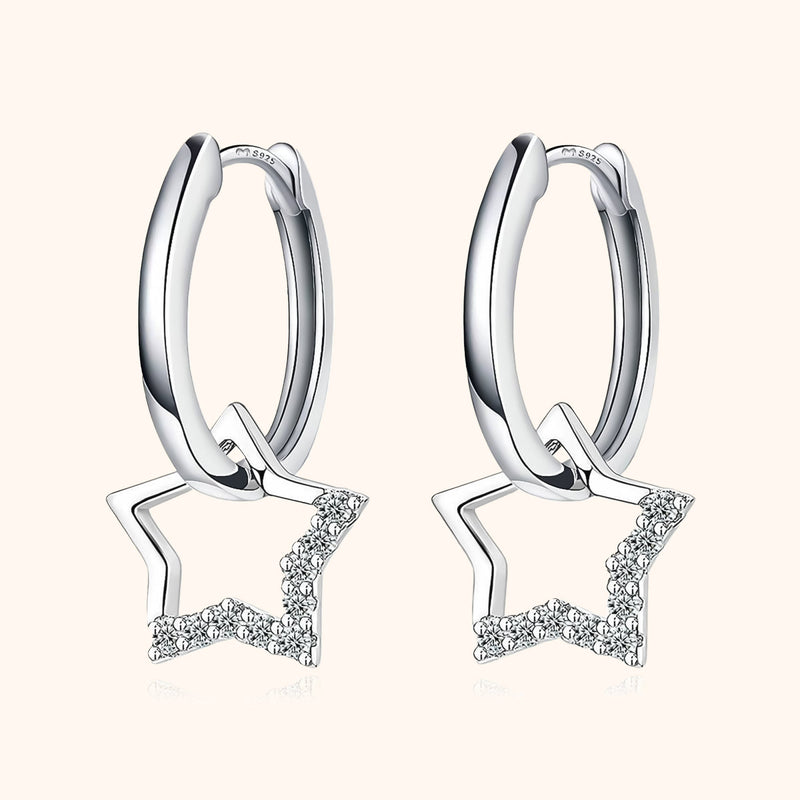 Earrings with Star Charms - Noëmi