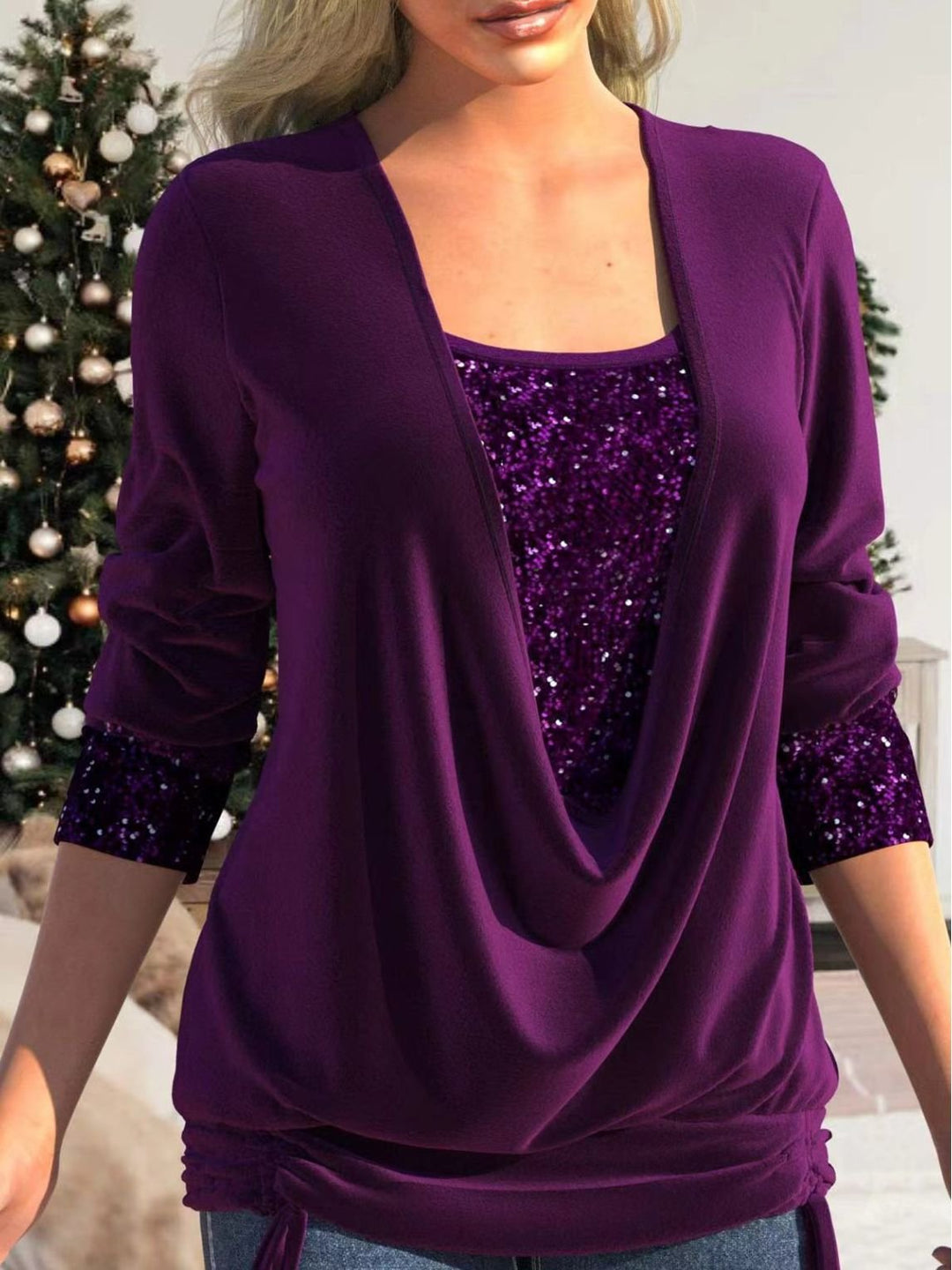 Glamorous and Comfortable Sparkle Top - Luna