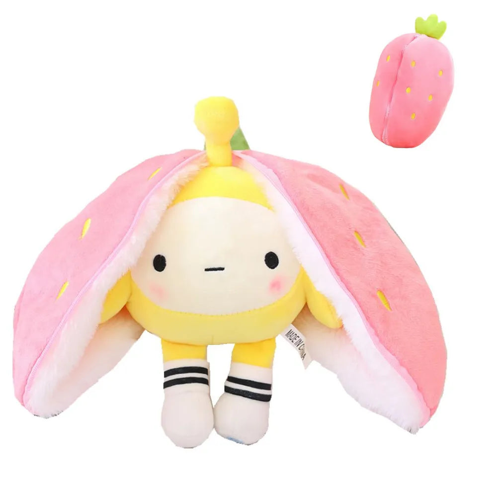 Plush Animal that Turns into Fruit Plush - BerryBunny