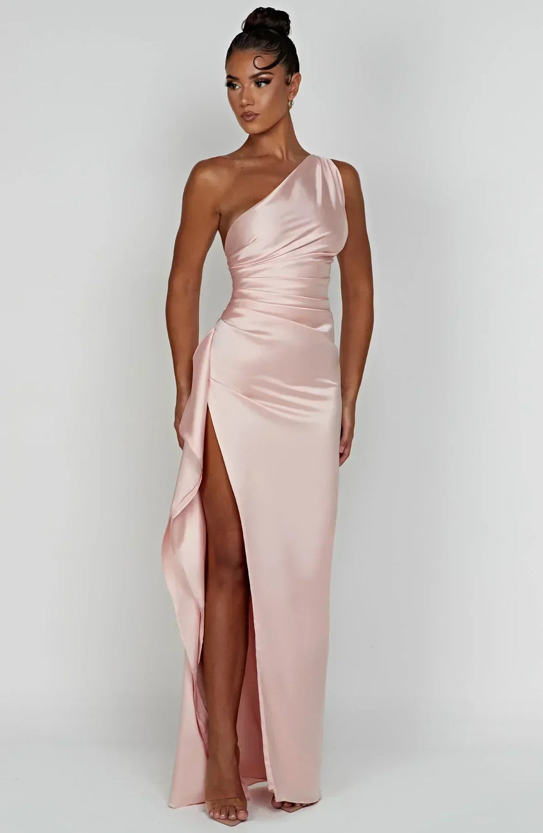 Einseitig Schulterfreies Maxikleid - Ayse