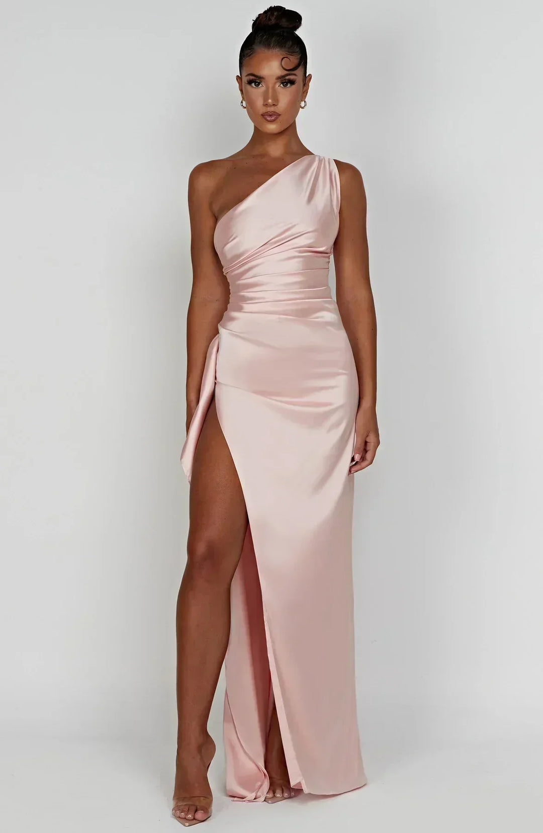 Einseitig Schulterfreies Maxikleid - Ayse