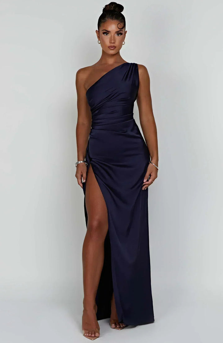 Einseitig Schulterfreies Maxikleid - Ayse