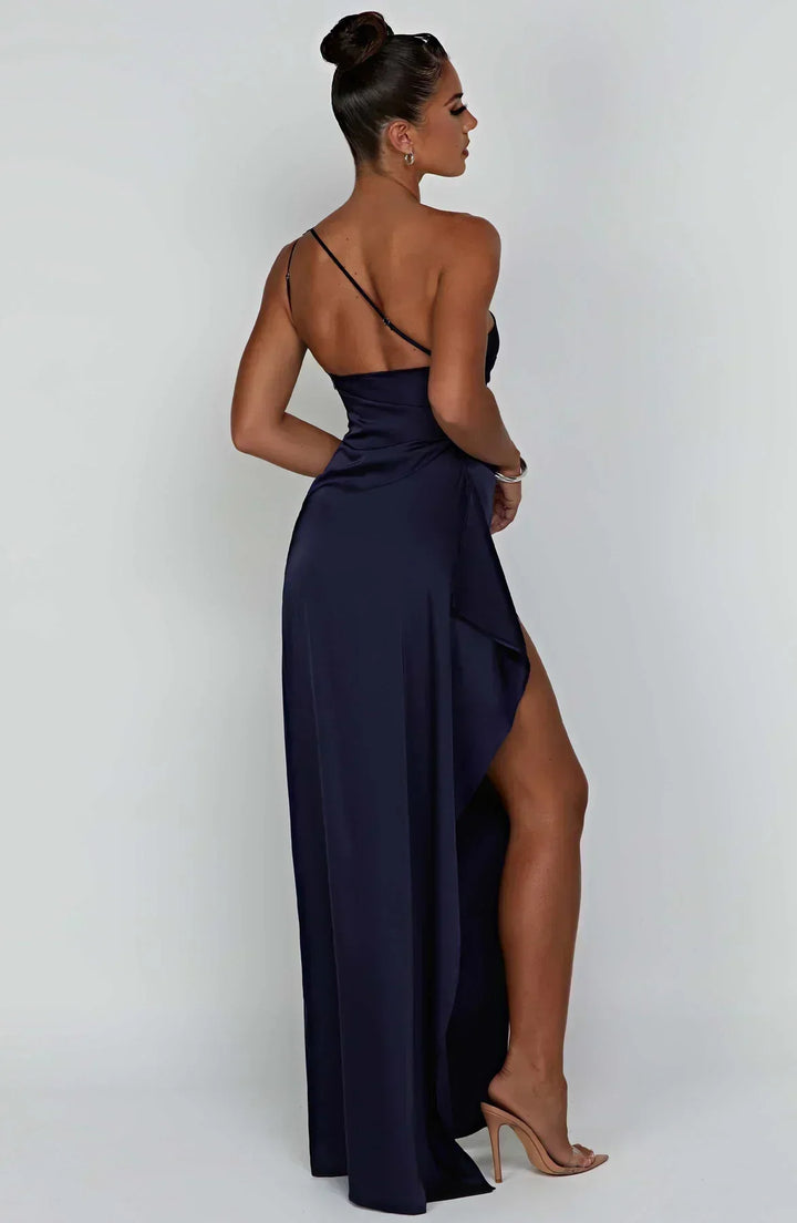 Einseitig Schulterfreies Maxikleid - Ayse