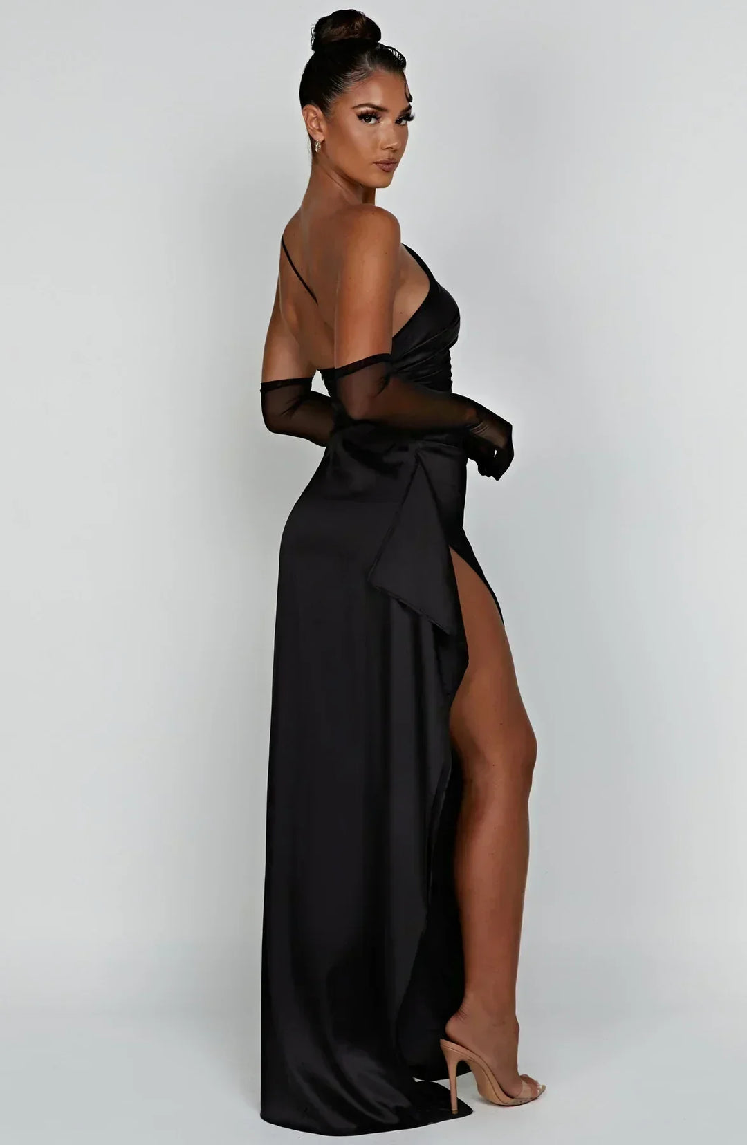 Einseitig Schulterfreies Maxikleid - Ayse