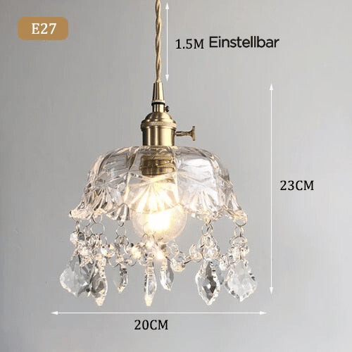 Stylish Crystal Pendant Lamp - Elara
