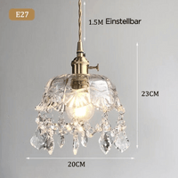 Stylish Crystal Pendant Lamp - Elara
