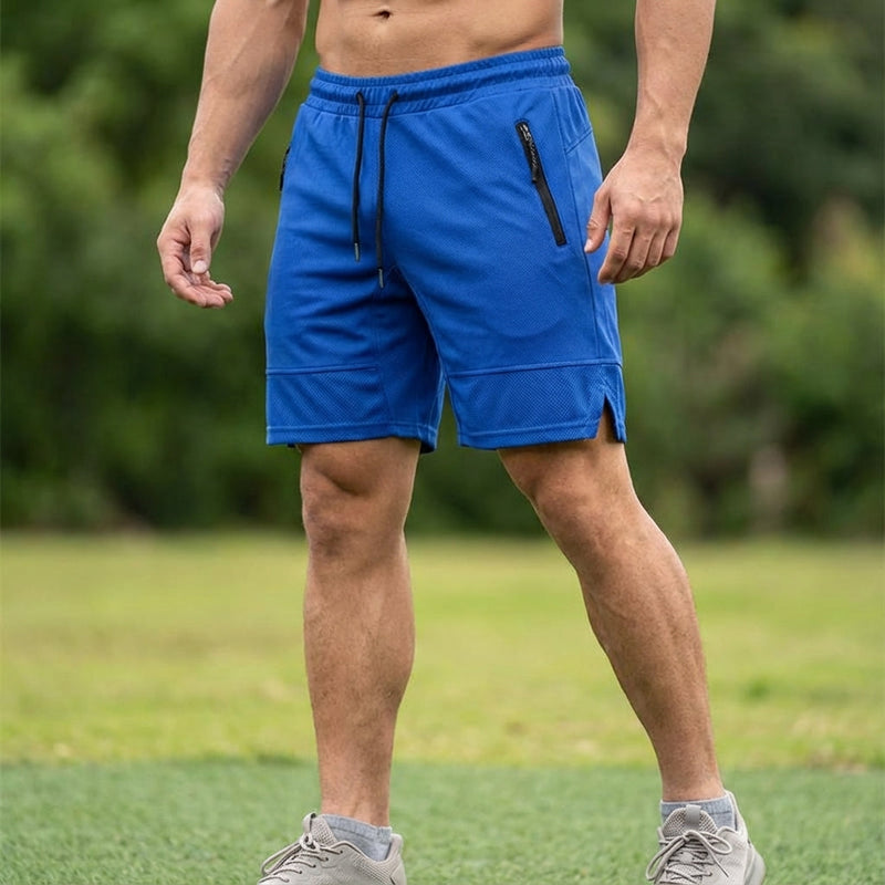 Elastische Fitnessshorts Met Rits - Colton