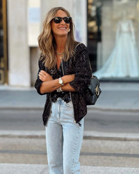 Trendy dames paillettenblazer voor de lente en evenementen – Soraya