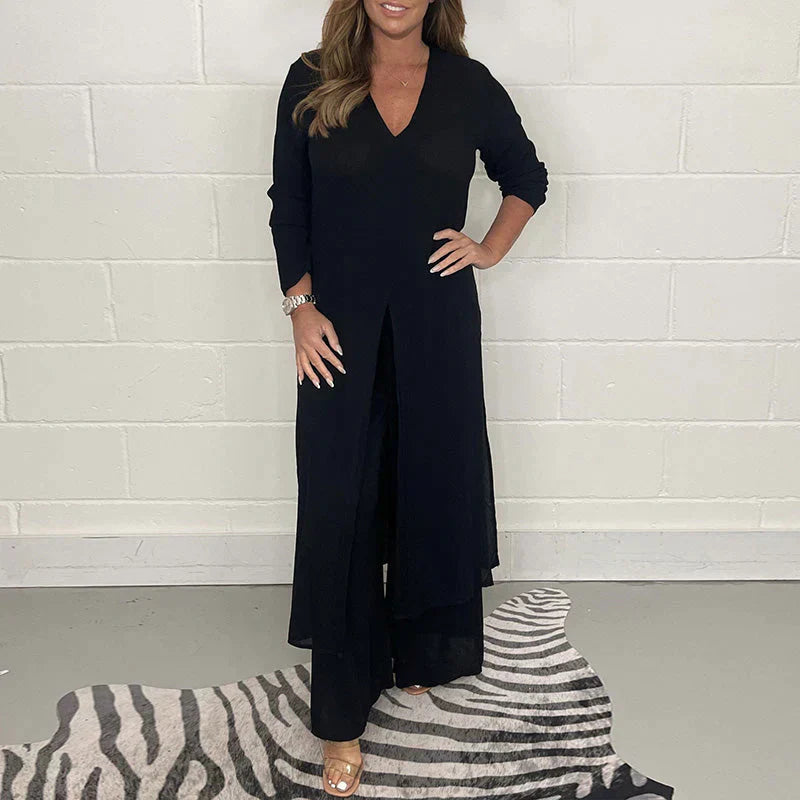 Elegant Casual Women's Matching Outfit Set - Emma