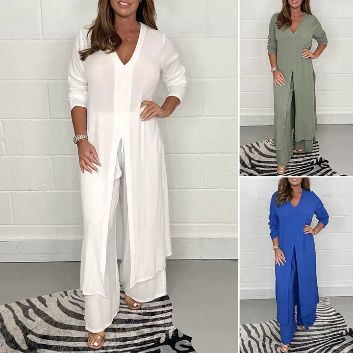 Elegant Casual Women's Matching Outfit Set - Emma