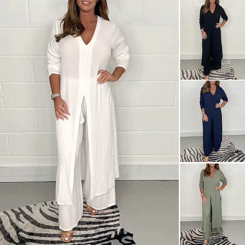 Elegant Casual Women's Matching Outfit Set - Emma