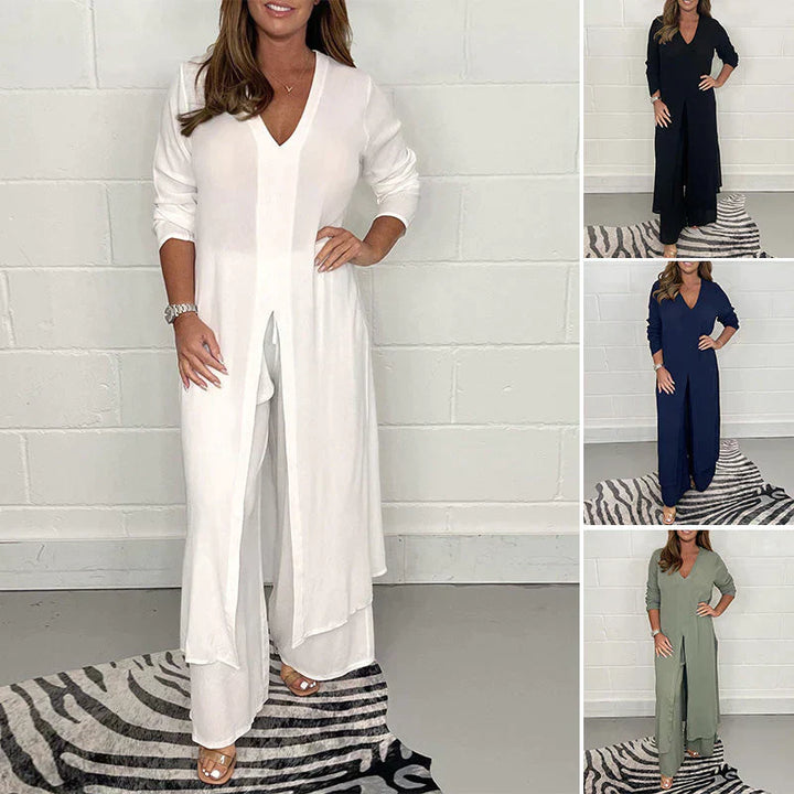 Elegant Casual Women's Matching Outfit Set - Emma