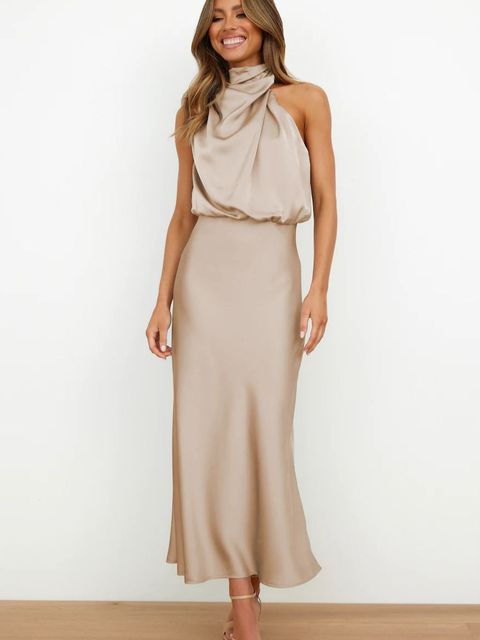 Elegant Party Dress With A Lustrous Finish - Brooke