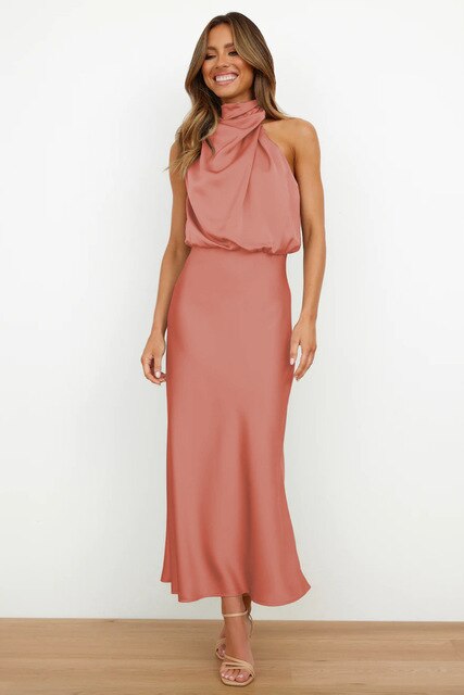 Elegant Party Dress With A Lustrous Finish - Brooke
