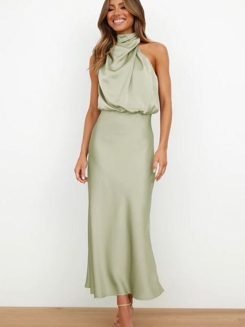 Elegant Party Dress With A Lustrous Finish - Brooke