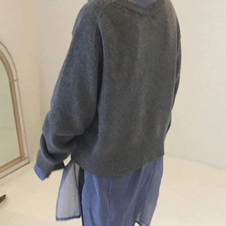 Elegant Wrap Cardigan With Button Detail - Brenda