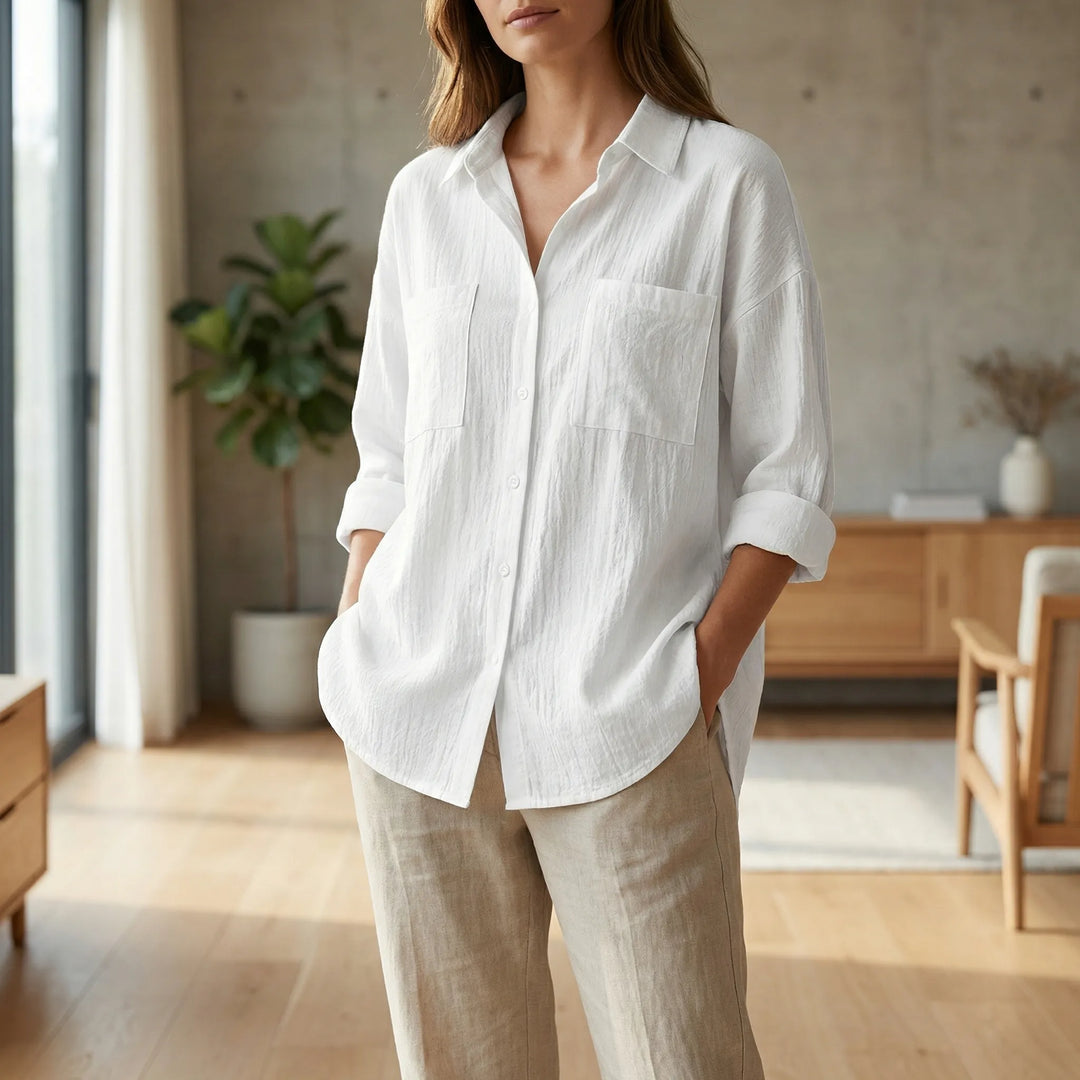 Elegante Damesblouse Met Knoopsluiting - Becky