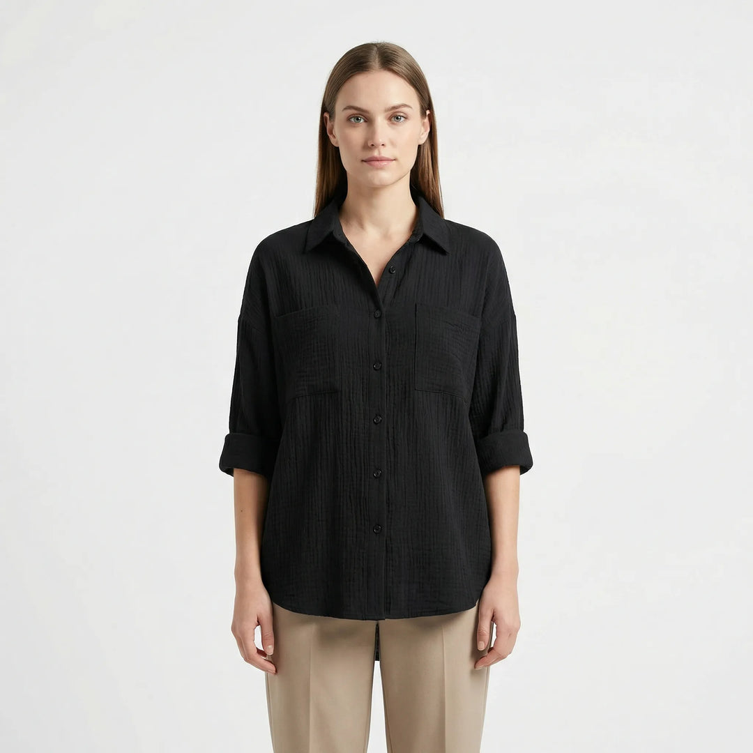 Elegante Damesblouse Met Knoopsluiting - Becky