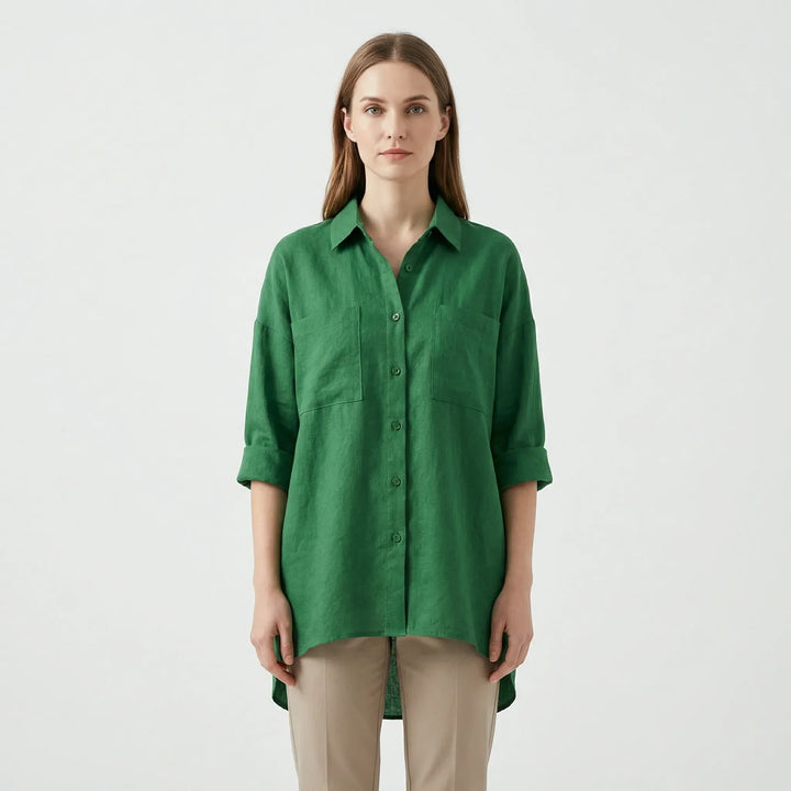 Elegante Damesblouse Met Knoopsluiting - Becky