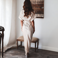 Maxi Dress with Ruffles and V-Neck - Elina