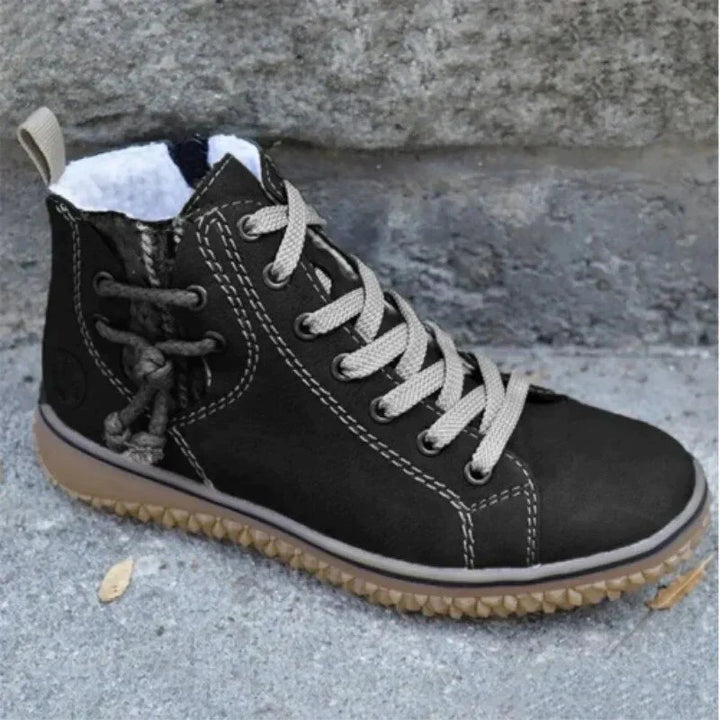 Dames & Heren Winterboots Vintage Ontwerp met Isolatie & Antislip Zool – Norena