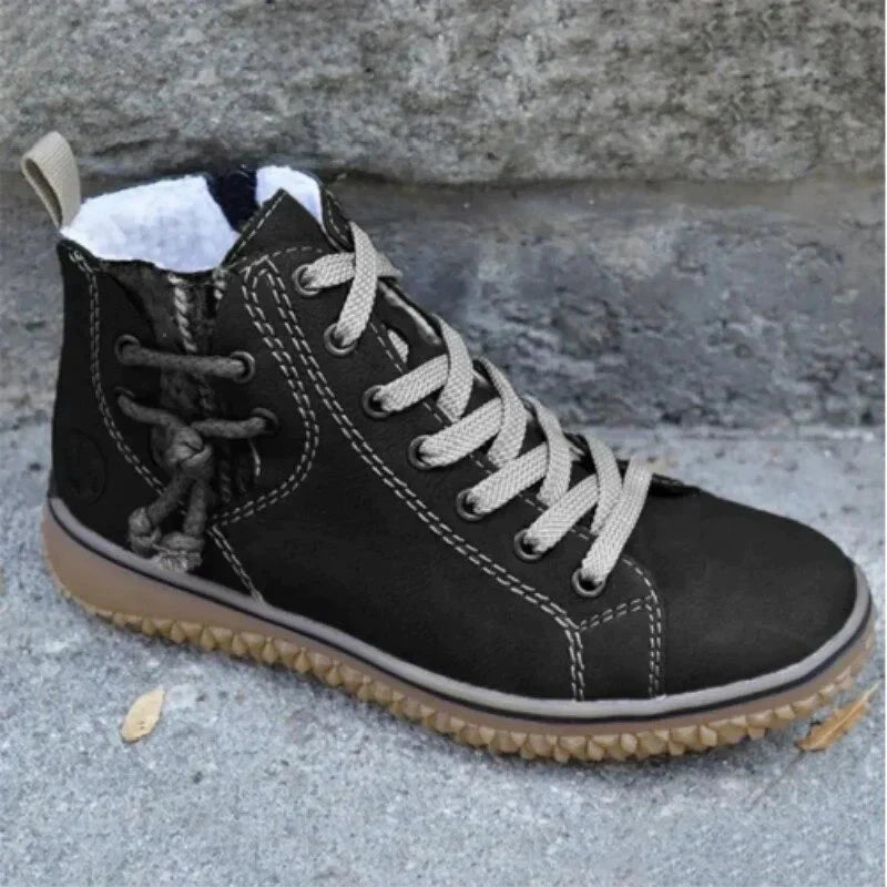 Dames & Heren Winterboots Vintage Ontwerp met Isolatie & Antislip Zool – Norena