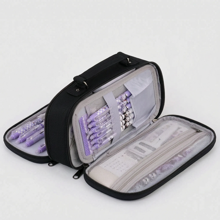 Etui Met Meerdere Ritsvakken - Modulax