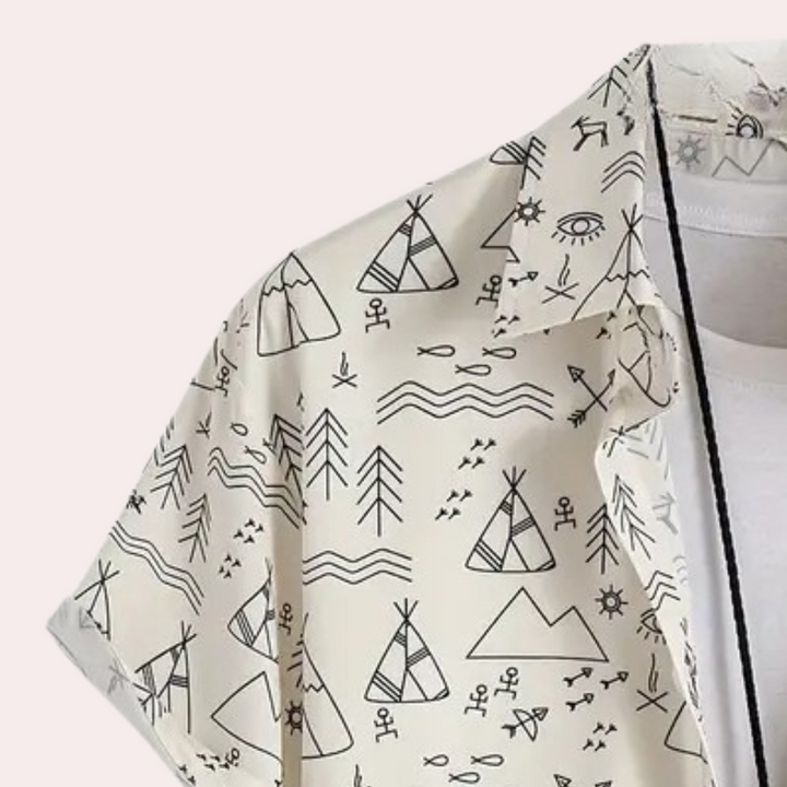 Casual Printed Shirt for Men - Emilio