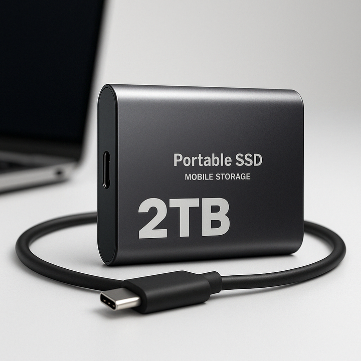 External SSD 2TB Fast Storage USB-C Portable Drive 2