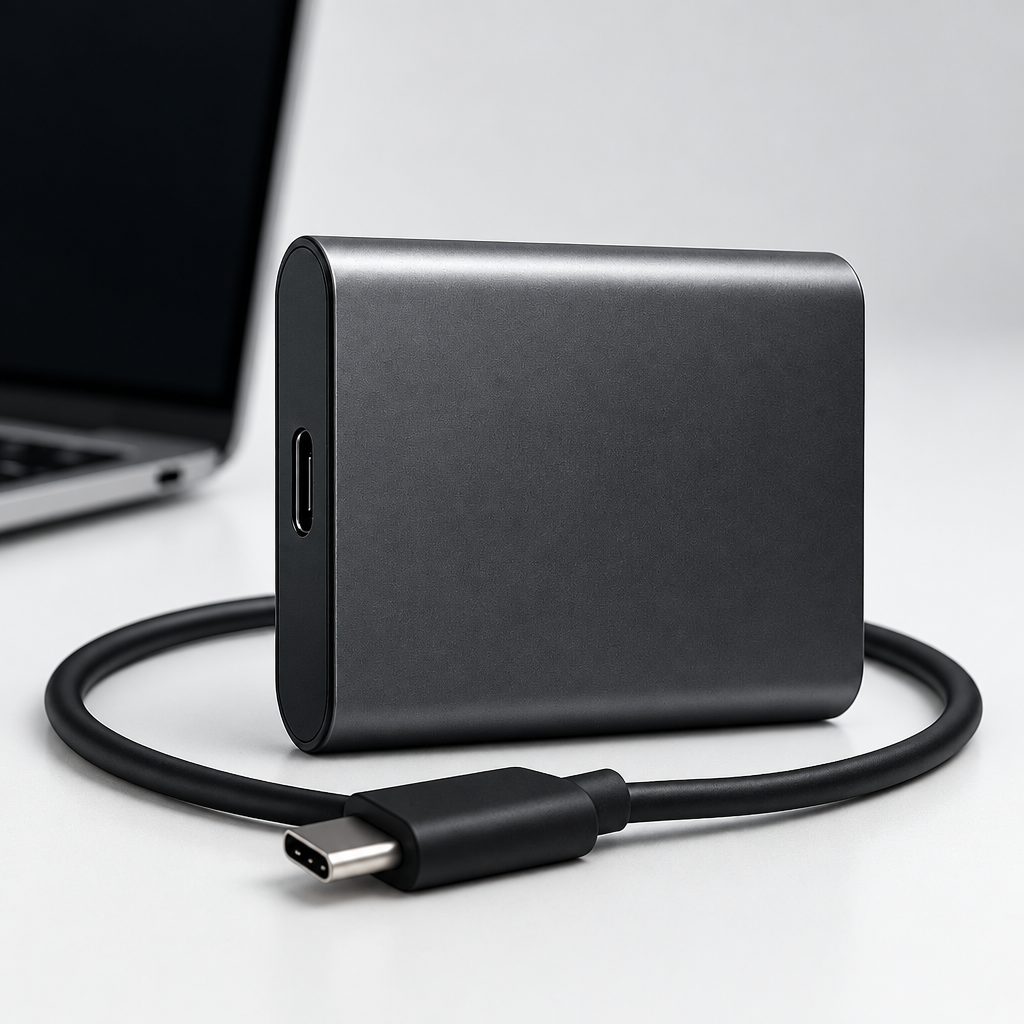SSD USB-C portable 2 TB pour fichiers et sauvegardes
