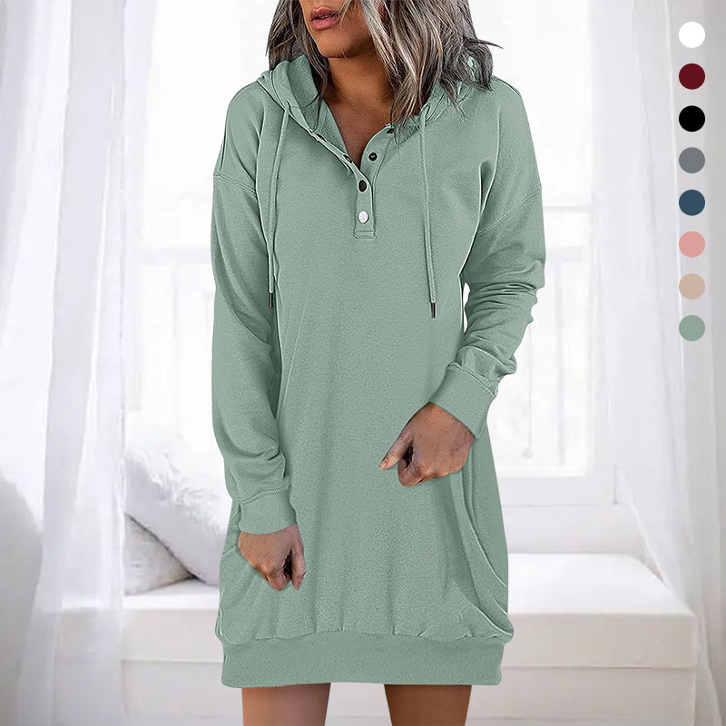 Minimalist Long Women's Hoodie – Valeria