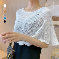 Women's ice silk scarf with knit & UV protection – Amira