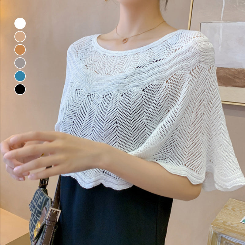 Women's ice silk scarf with knit & UV protection – Amira