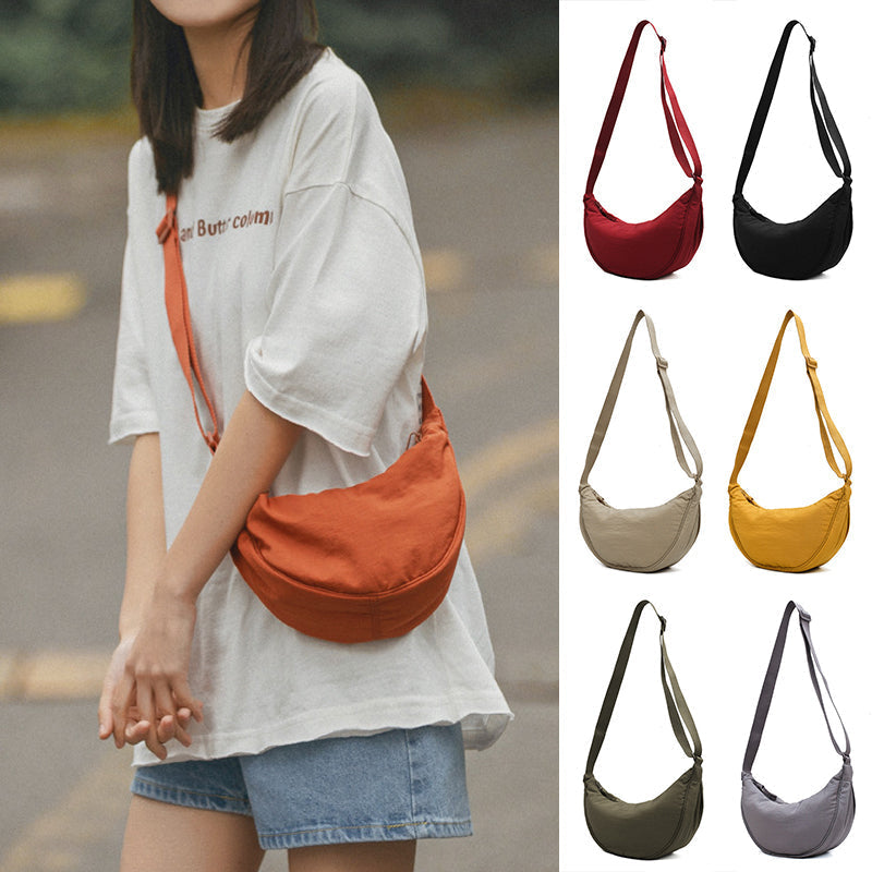 Stijlvolle Half Moon Crossbody Bag - Luna
