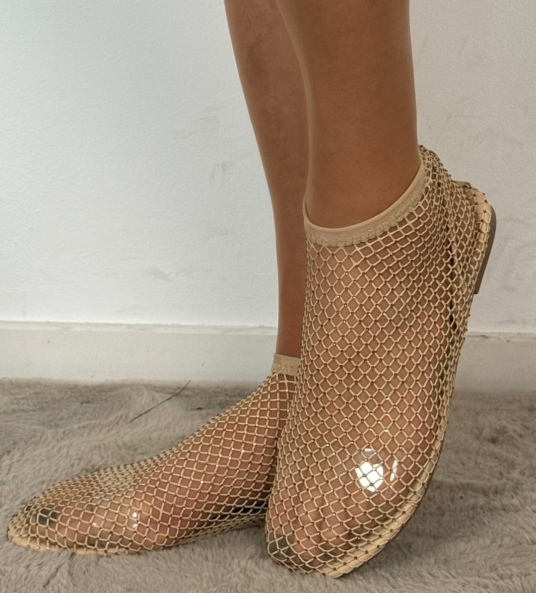 Comfortable & shiny ballerinas with non-slip sole - Lyra