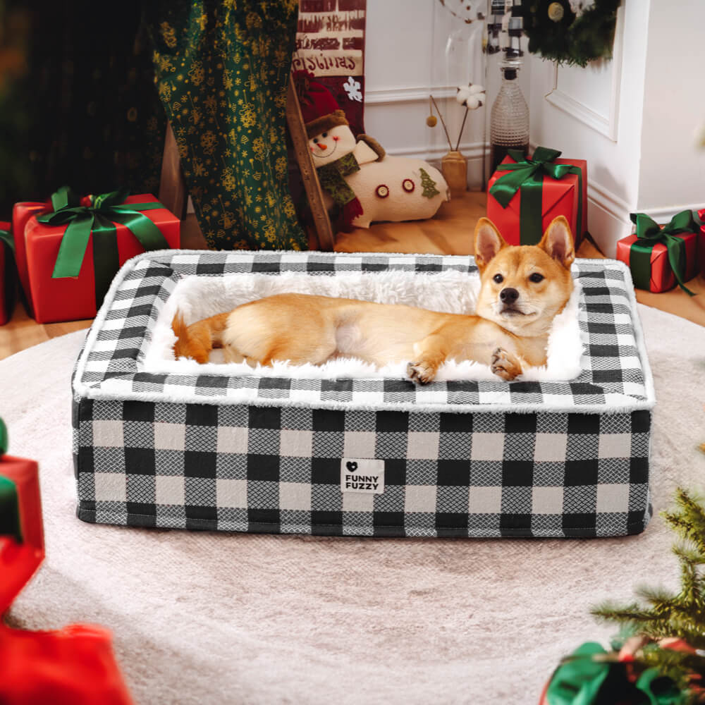 Superzacht Geruit Hondenbed - Scottish Snuggle Bed